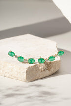 Brinco Ear Cuff Triplo Esmeralda