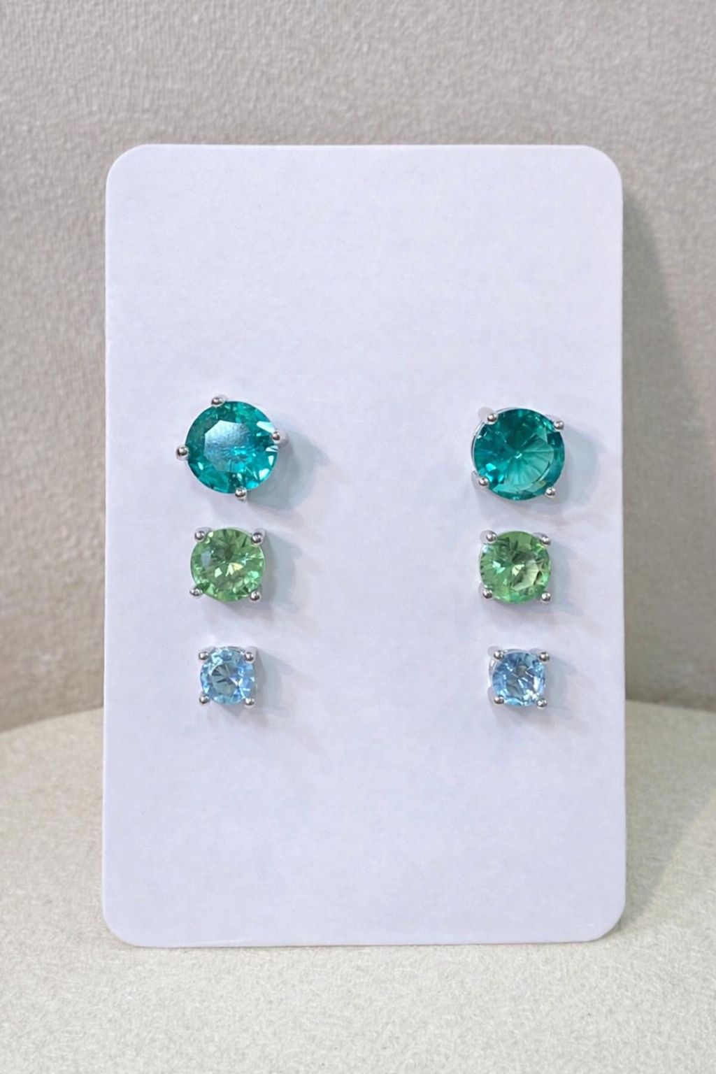 Trio Zircônias Coloridas – Elegância Versátil 3 em 1