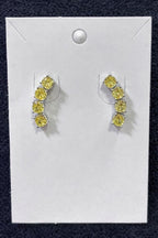 Ear Cuff Citrino Iced – Brilho Moderno Impactante