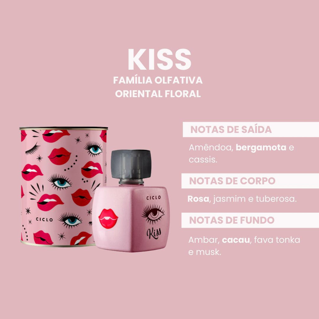 Deo Colônia Kiss Lata 100ml